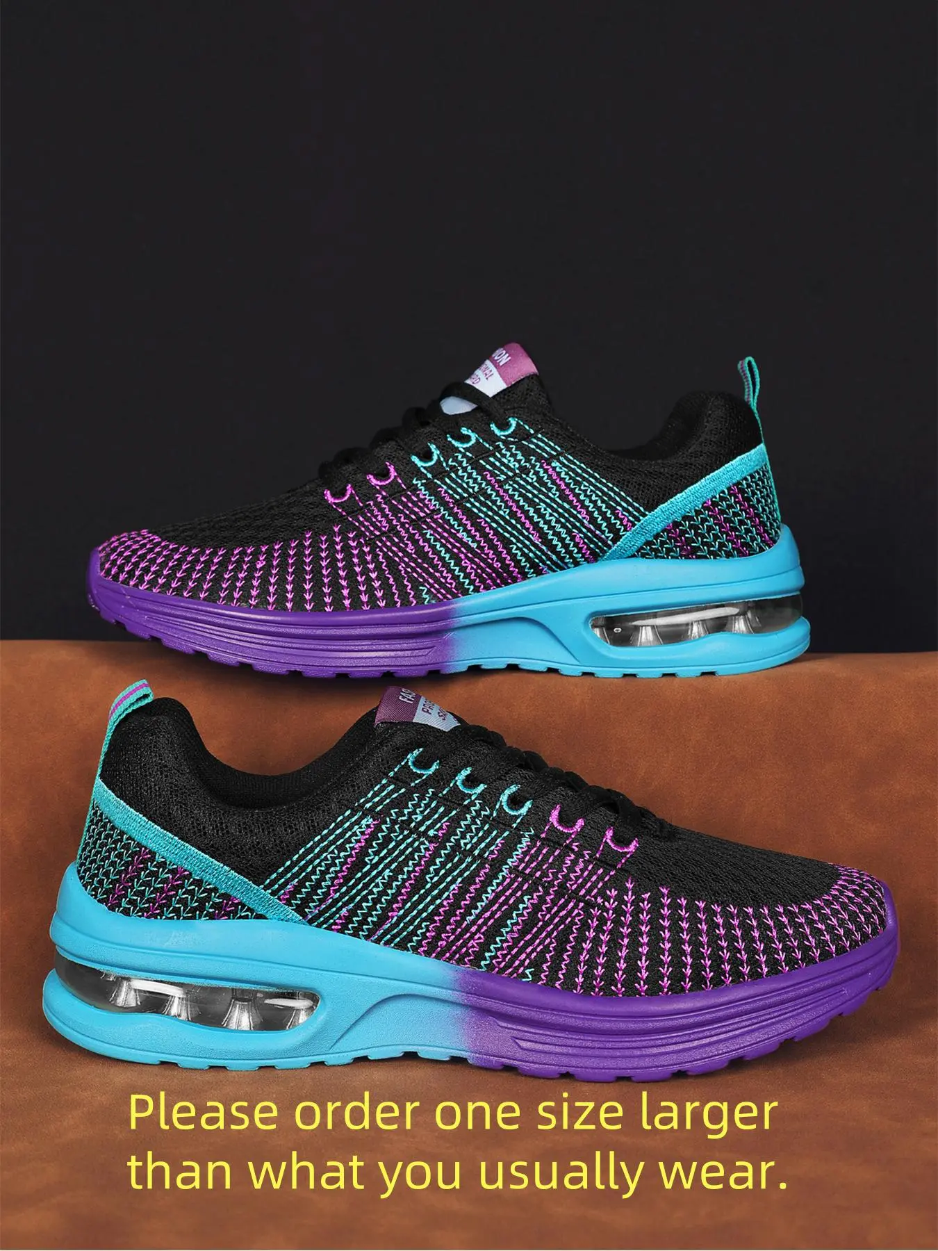 Women's Colorblock Lace Up Low Top Sneakers, Casual Breathable Comfortable Sports Running Shoes, All-match Basic Shoes for Daily Wear