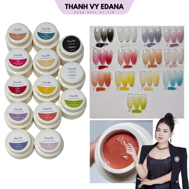 Gel đặc dặm Ombre, gel vẽ nổi vẽ hoa gel XINGME [THANH VY EDANA]
