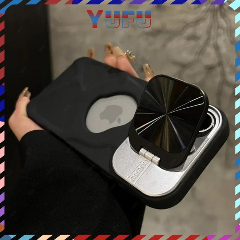 YUFU,Ốp Lưng Silicon Openwork Từ Tính,Tương Thích Với iPhone 16, 15, 14, 13, 12, 11, Pro Max Plus, Ốp Mềm Chống Sốc, Ốp Lưng Điện Thoại