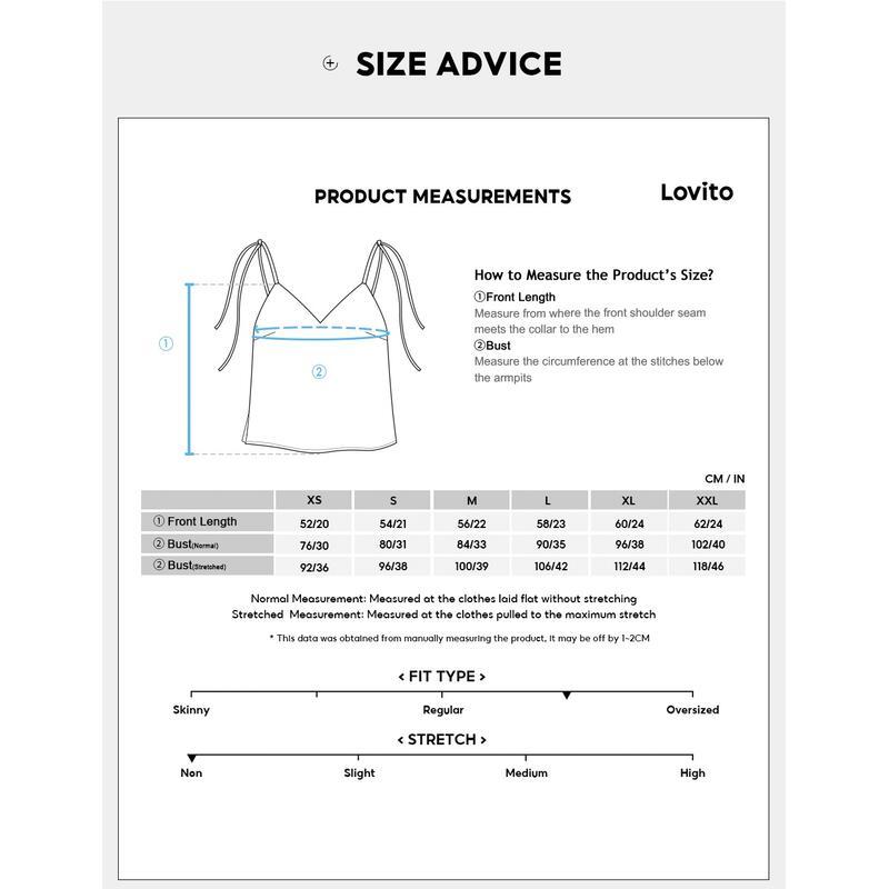 Product Introduction of Lovito Casual Plain Bow Back Tank Top for Women LNA26132 Blue/Black Blouse Fit Sleeve Korean Korean Style Loose Polyester Comfort Shirts Lingerie Basic Cute Minimalist 19