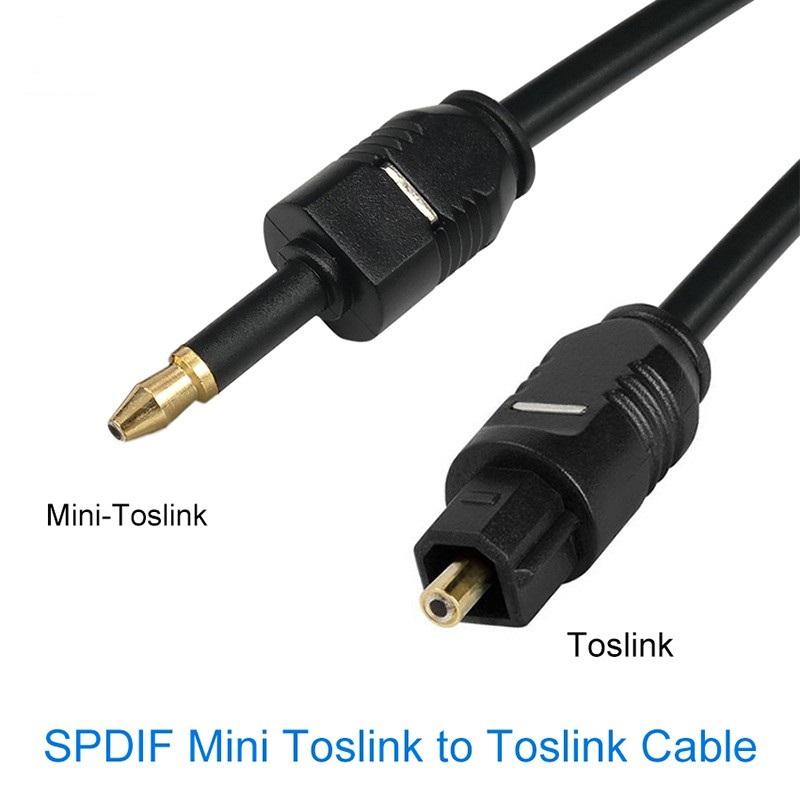 Cáp quang kết nối âm thanh SPDIF đầu cắm 3.5mm dài 2m 3m 5m - Dây âm thanh quang toslink 3.5mm dài 2 mét