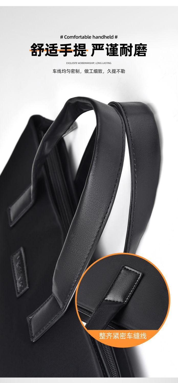 Product Introduction of Men's Simplicity Fashion Oxford Cloth Handbag A4 File Data Packet Daily Office Travel Portable Meeting Men's Bag 8