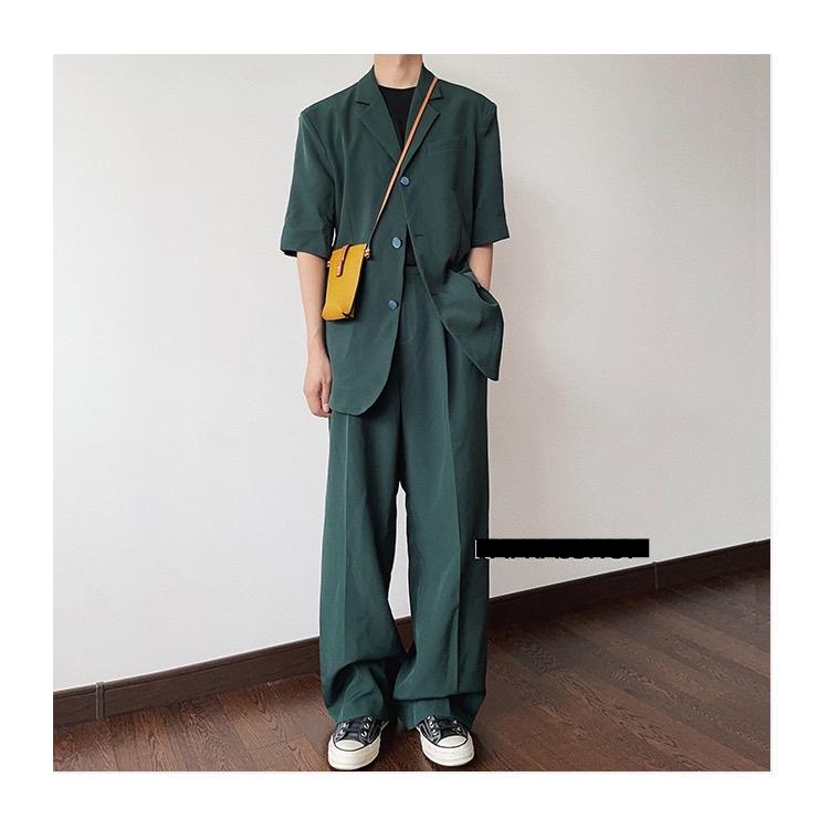Set Blazer Nam Màu Xanh Lá 1