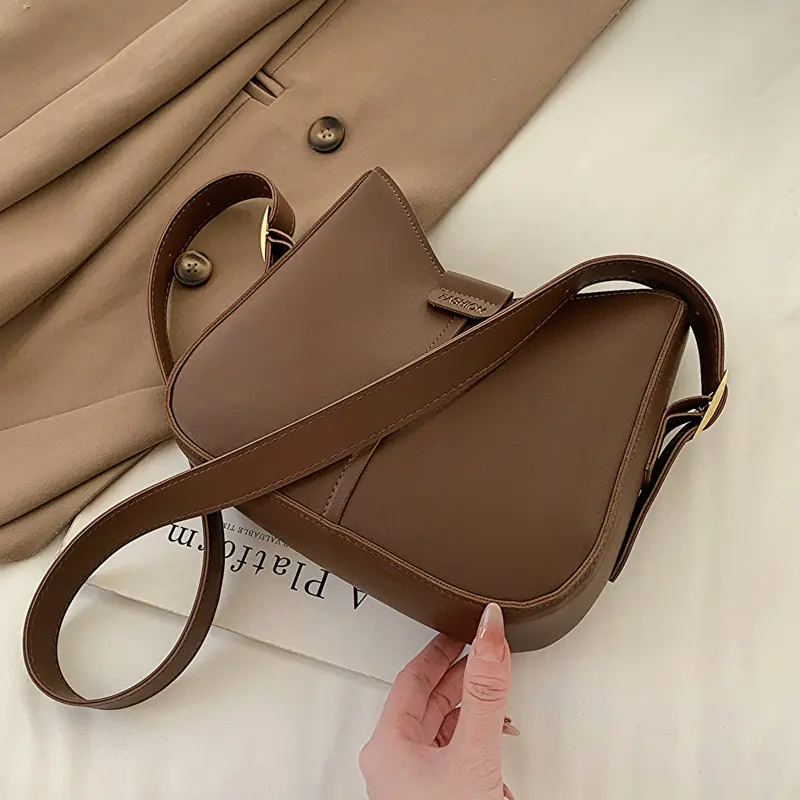 Túi Sức Chứa Lớn, Thời Trang Cổ Điển Chủ Nghĩa Tối Giản, Màu Trơn Dành Cho Nữ, Bộ Sưu Tập Xuân Hè 2023, Túi Messenger Đeo Vai Phong Cách Phương Tây Mới, Túi Tote Bag Lady 8