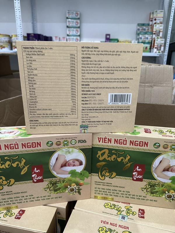 Viên ngủ ngon Dưỡng Tâm An Thần - hộp 2 lọ x 30 viên - giúp bồi bổ cơ thể , ăn ngủ ngon 4