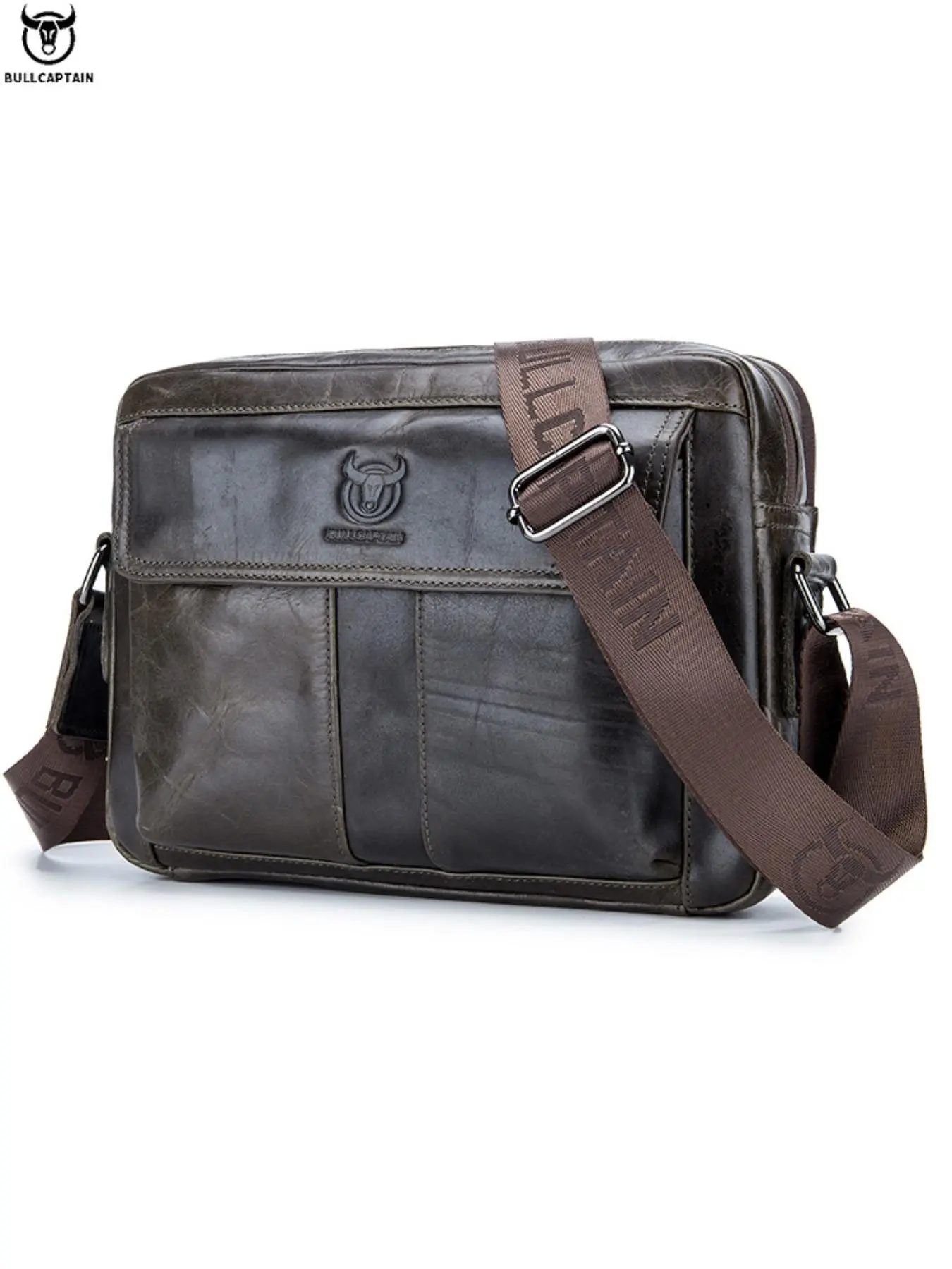 Men's Casual Solid Color Crossbody Bag, Business Multifunctional Laptop Bag with Zipper, Trendy Shoulder Bag for Work & Daily Used for Men