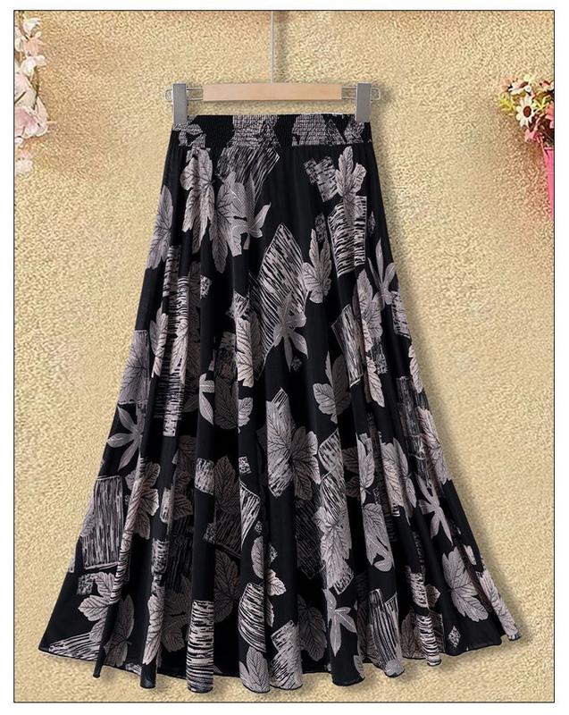 Product Introduction of Váy Mới Cho Mẹ TRUNG NIÊN, Cạp Cao Co Giãn, Thiết Kế Hoa, Thích Hợp Cho Mùa Hè, Dài Trung Bình 72 Dài, Thích Hợp Cho Múa Vuông, Chất Liệu Mỏng, 2024 21