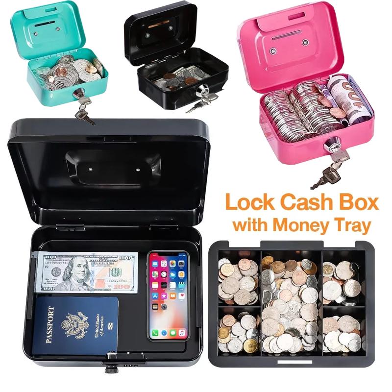 Mini cash box with lock and key/ Cute Coin bank Money Box fo - TikTok ...