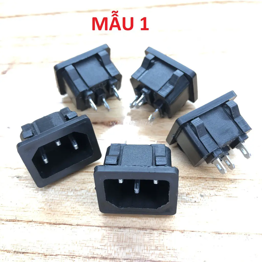 Combo 5 cái Giắc nguồn nồi cơm, ấm nước 3 chân loại TỐT, Combo 5 bộ các mẫu # phụ tùng thay thế