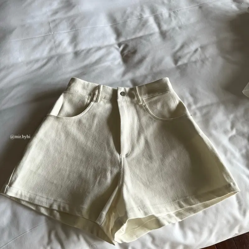 Quần đùi vải jean Pants | JEAN SHORTS | mir.byhi Nữ Denim 6