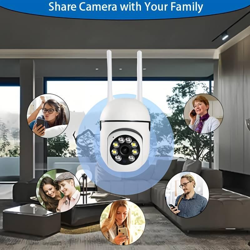 Product Introduction of Smart Surveillance Camera, 355 Degree Intercom Home Security Camera, Mobile Application Control Camera, Suitable for Families with Pets 3
