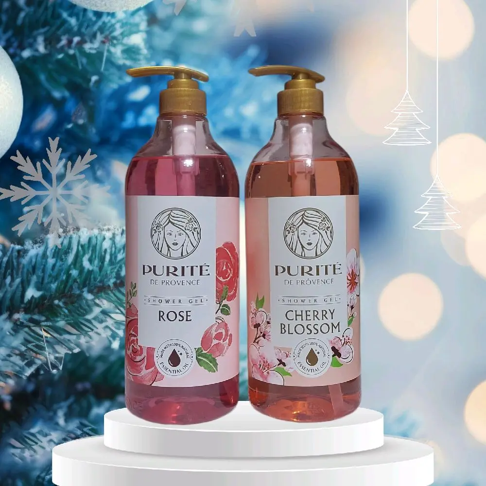 Sữa tắm Purite Hoa Anh Đào,  Hoa Hồng 1100ml