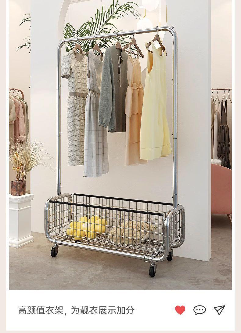 Product Introduction of Bedroom Floor Hang Drying Hanger Coat Rack Indoor Overnight Clothes Storage Rack Home Mobile Corner Accessory Laundry Hangable 12