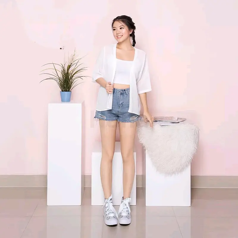 Hana Outer Fashion Atasan Cardigan Wanita Polos Terbaru Lucia Basic Baju Model Korea Sytle Panjang Pita Oversize Top Blazer Casual Hanya Boleh Dicuci Dengan Tangan Yellow Kimono 7