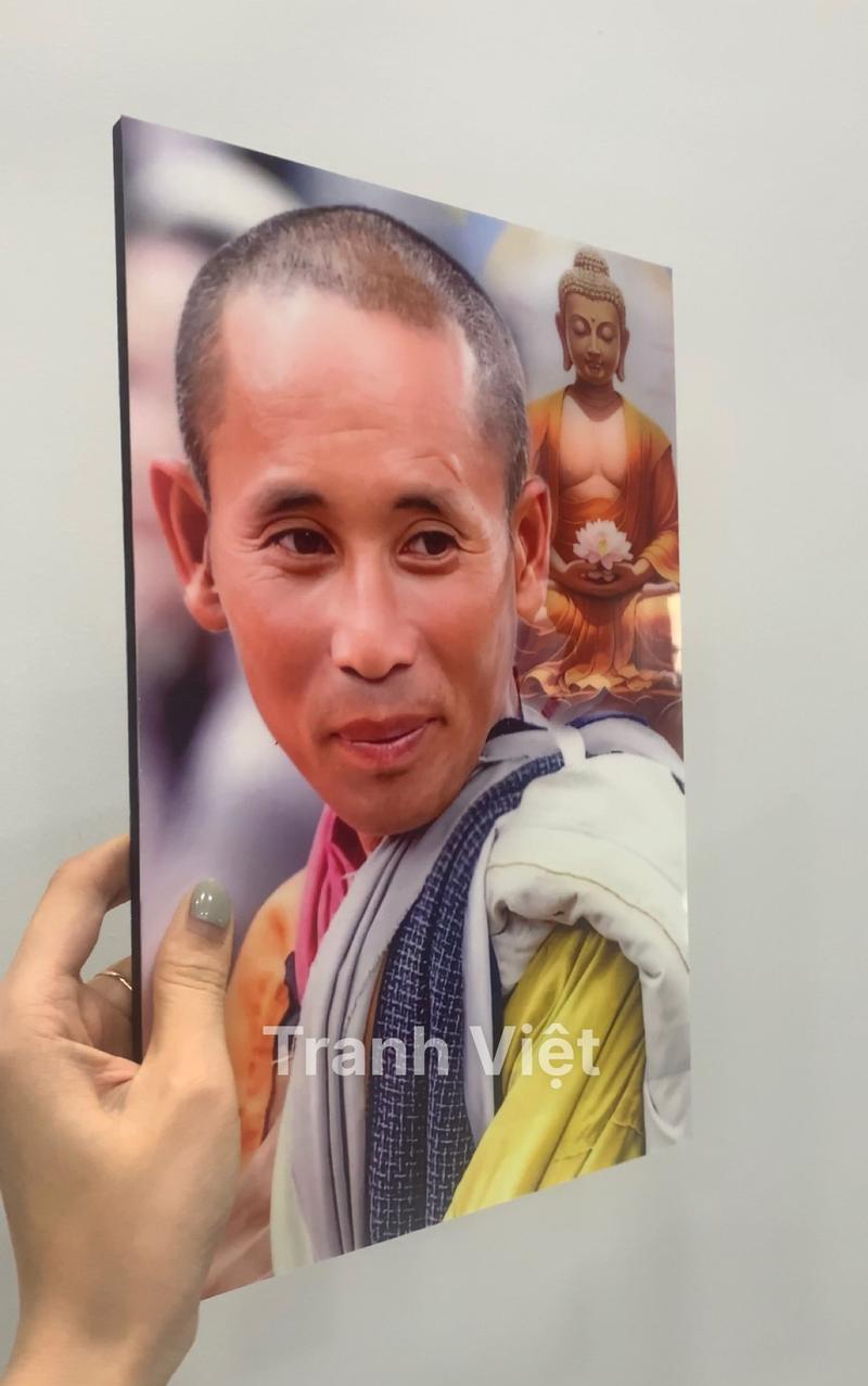 Product Introduction of Tranh Thầy Minh Tuệ In Trên Gỗ Tranh Tráng Gương Treo Tường Món Quà Ý Nghĩa, Tranh Phật Giáo Kèm Đinh Treo, Decor Góc Tu Tập. Trang Trí Nhà Đồng Trang Trí 4