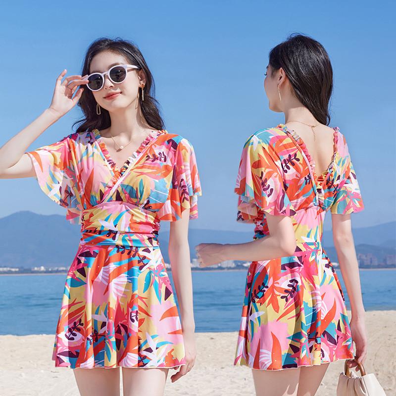 Bộ Bikini, In Hình Lá Phong, Dành Cho Nữ, Vừa Vặn Ôm Sát Cơ Thể, Định Hình, Cạp Cao, Thích Hợp Đi Biển Và Bơi Lội 6