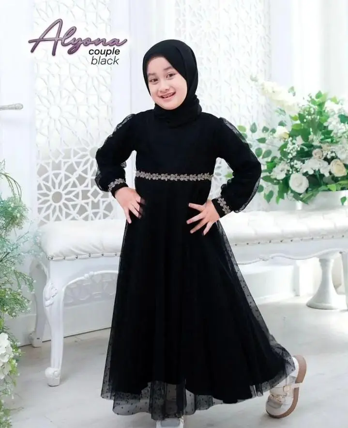 Baju Couple Ibu Dan Anak Syakila Mix Tilledot Aplikasi Renda Terbaru Fashionable Tali Menyatu Busui Friendly