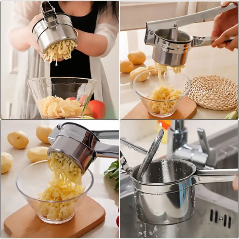 Dụng cụ làm bún mì 3 vỉ khuôn Inox cao cấp sáng bóng 1