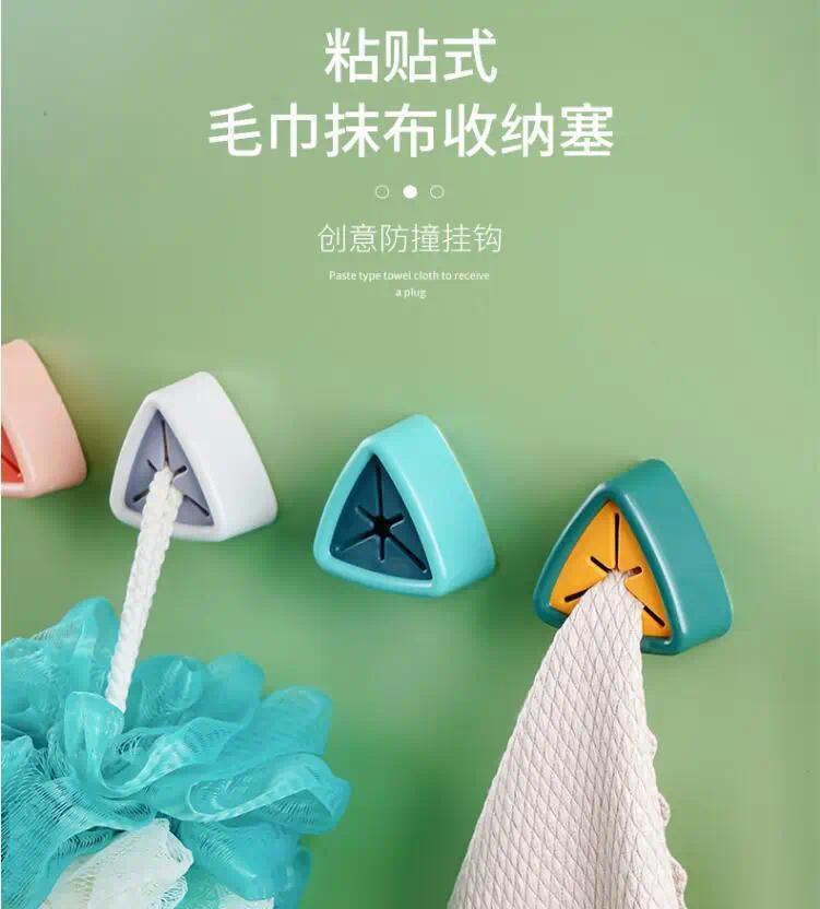 Product Introduction of Towel Holder Towel Storage Racks Hanger Adhesive Towels Storage Wash Cloth Clip Sucker Wall Window Bathroom Kitchen Accessories 2