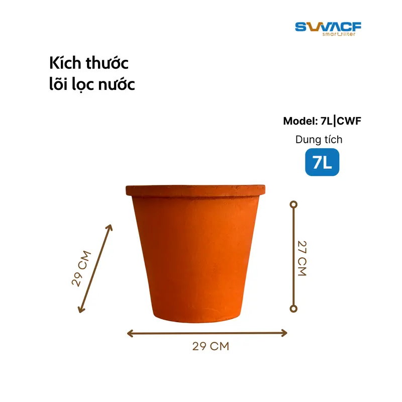 Lõi lọc nước uống trực tiếp SWACF 7L | CWF Nano bạc, tốc độ lọc 2-4 lít/giờ, giữ khoáng thiết yếu - Công nghệ Mỹ 5