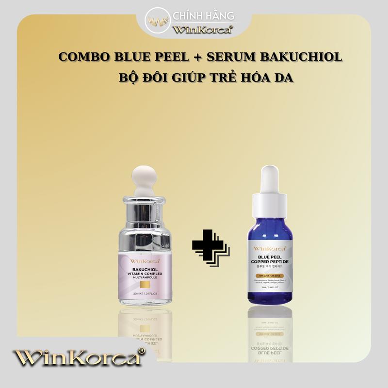  COMBO Serum Bakuchiol Complex Multi Ampoule + Blue Peel Copper Peptide Thương Hiệu: WinKorea Skincare Nữ Làm Đẹp Da Dưỡng Ẩm Da Women Chăm Sóc Da 