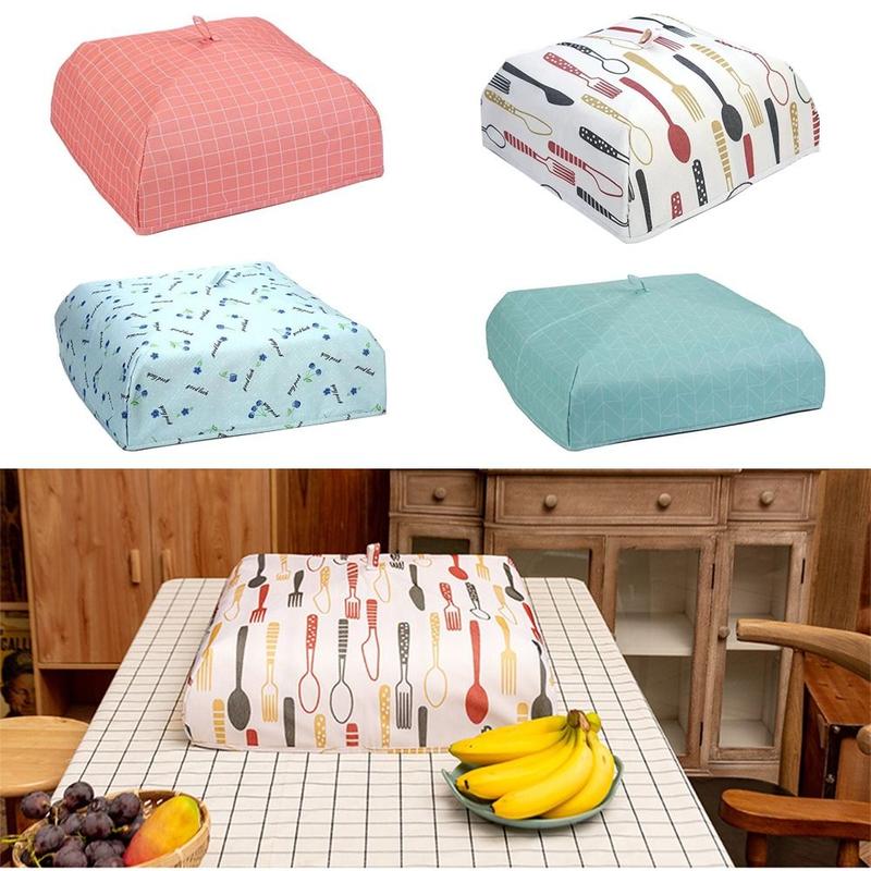 Product Introduction of New Kitchen Gadgets Food Cover Aluminum Foil Dust-proof Dining Table Cover Food Insulation Cover 9