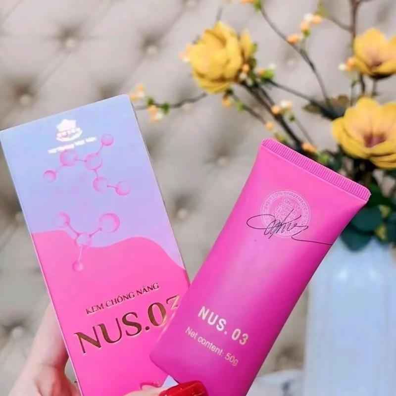 Kem chống nắng phân cực mộc mỹ nhân nusee mẫu mới NUS.03 size to 50g Kem dưỡng da SPF 50 Tất cả các loại da Skincare