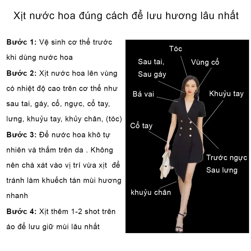 Nước hoa nữ Ngọt ngào, Quyến rũ, Nổi bật, Bí ẩn - Amanda EDP Legend Parfum (women perfume) Cosmetic Mỹ Phẩm 4