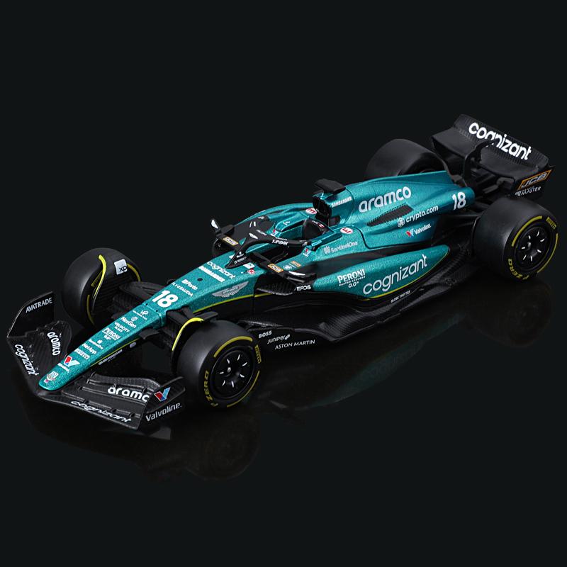 Product Introduction of Bburago 1:43 2023 F1 Model RB19 W14 SF23 C43 A523 AMR23 Racing Alloy Car Toy Red Bull Mercedes Alfa Romeo Apline 48