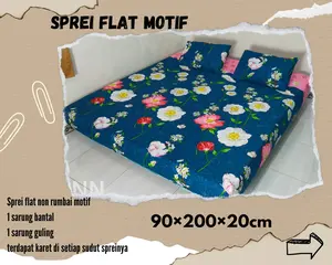 Sprei flat non rumbai homemade motif uk 90x200