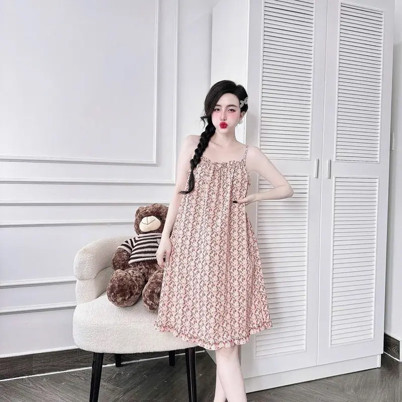 ĐẦM NGỦ 2 DÂY LỤA FORM DÁNG TIỂU THƯ MẶC NHÀ THOẢI MÁI 45-60KG 7
