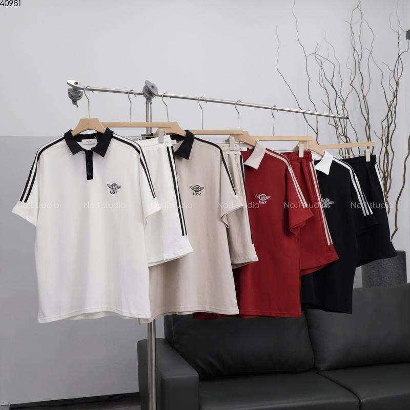 Bộ YC  Polo cotton cộc tay 1987 3171A/2043 bộ  nam