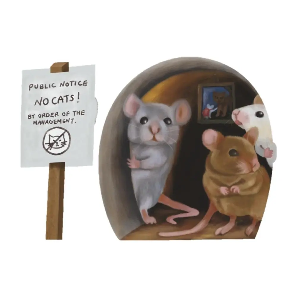 Wall Sticker Ornament Realistic Funny DIY Art Removable Mice Wall Tile Decal Home Decoration for Farmhouse Kid Room Bedroom