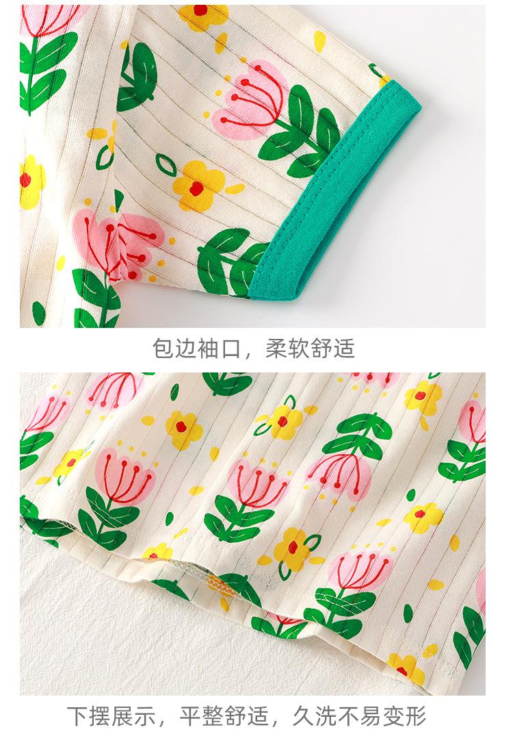Product Introduction of Children's Trendy Children's Short-Sleeved Suit Cotton Girls' Summer Clothes Two-Piece Korean Style Children's Clothing Baby Boys' T-shirt Summer Clothes 11