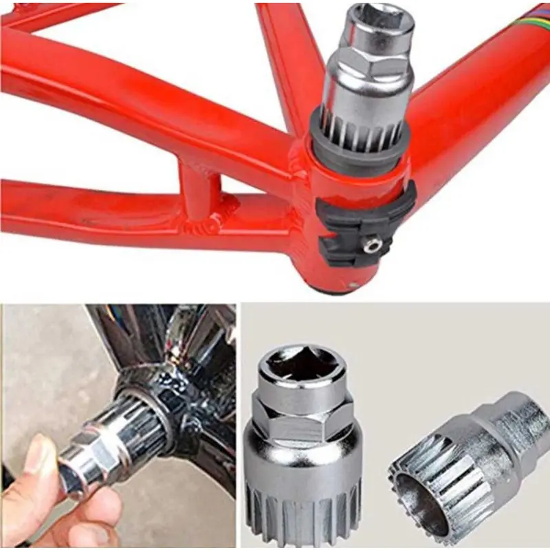 KUNCI ALAT PASANG BB BOTTOM BRACKET sepeda HT 1 BUKA CRANK PEMBUKA KOTAK HT1 mtb lipat fixie bmx anak membuka memasang tool pedal 0