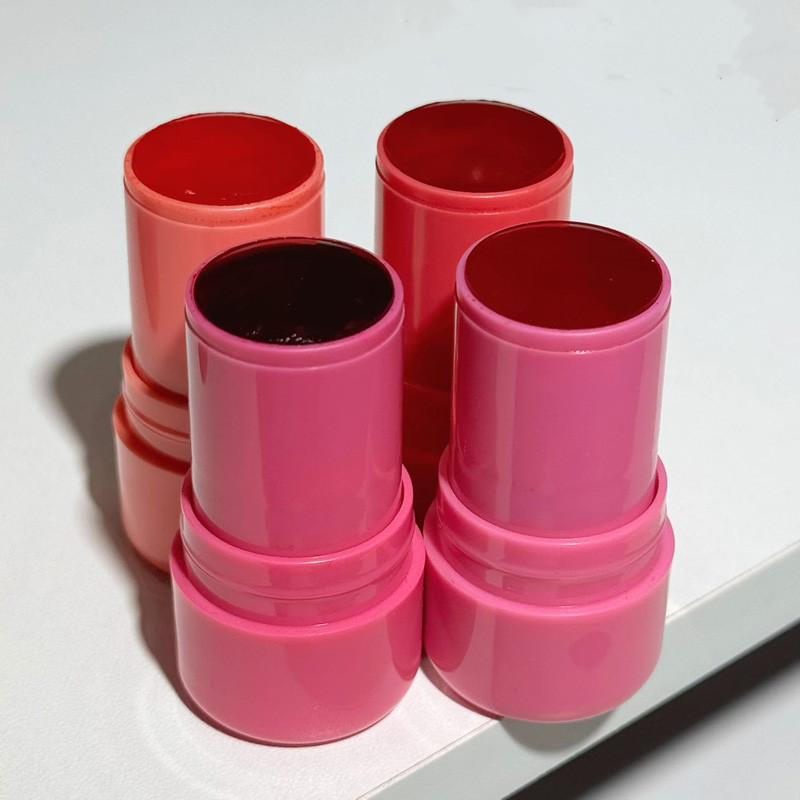 Product Introduction of 4 Colors Jelly Blush Stick Long Lasting Multi-use Cheek Lip Moisturizing Blusher Brightening Skin Makeup Cosmetics 32