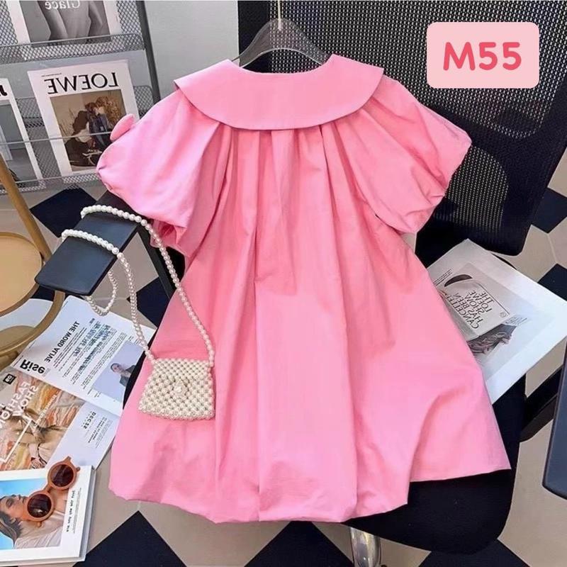 [8-26kg] M55 Váy Bé Gái, Đầm Cho Bé Màu Hồng Đính Trái Tim, Váy Công Chúa  Mát, Nhẹ Thấm Hút Mồ Hôi, Mẫu Mới 2024 Thời Trang Cho Bé Gái 2
