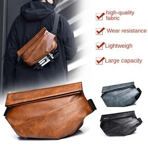 Men's Bag Outdoor Cycling Crossbody Bag Sports Chest Bag Shoulder Bag, Men's Large Capacity Commuter Shoulder Bag, Made of High-Quality Fabric, Multi-Layer Large Capacity, Suitable for Various Scenarios, Can Be Given as a Gift to Husband, Boyfriend, Fathe