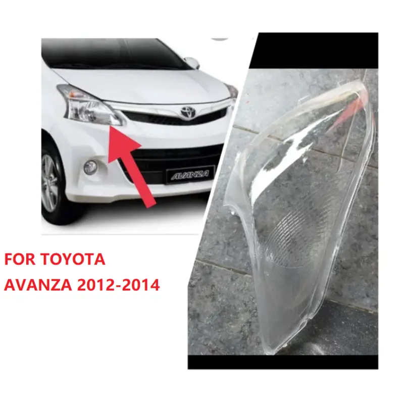 1PCS  ONE SIDE  FOR Toyota avanza 2012 2013 2014 headlamp cover cap / replacement head lamp light lens /head lamp lens