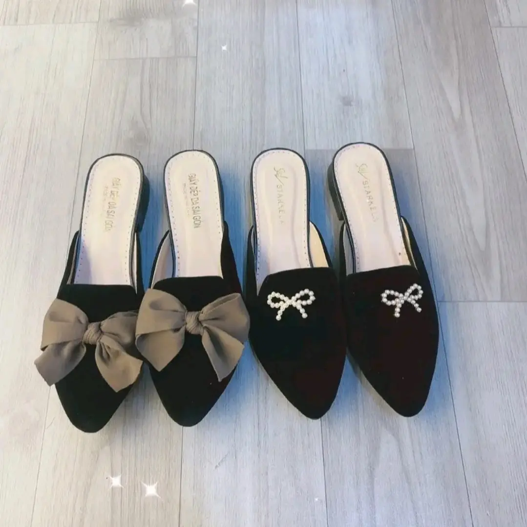 Combo 2 đôi giày sục ( NÊN TĂNG SIZE ) đế 2- 3p hàng đẹp chuẩn DéP Shoes giay nu suc nu Cao Su Jean