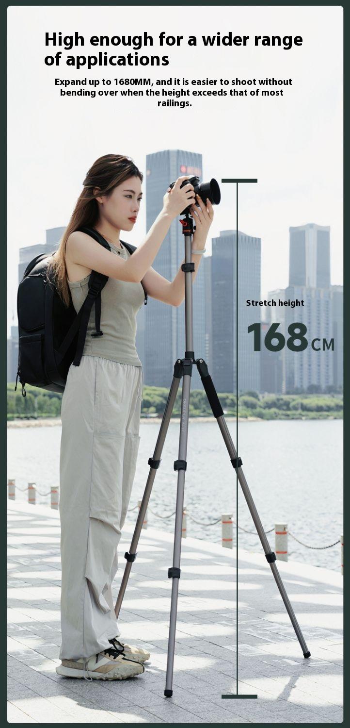 Product Introduction of SL OKSUPER camera tripod photography SLR tripod outdoor portable aluminum alloy hydraulic damping gimbal bracket 10