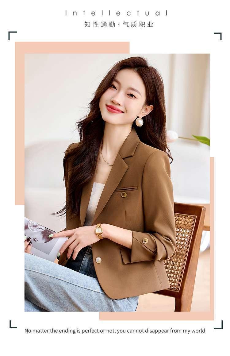 Product Introduction of Áo Khoác Vest Ngắn, Cao Cấp, Thích Hợp Cho Mùa Xuân Và Mùa Thu, Hàng Mới Về Năm 2025, Phong Cách Thường Ngày Nhỏ Thanh Lịch, Bộ Đồ Công Sở, Dành Cho Nữ, Áo Trên Top Women 6