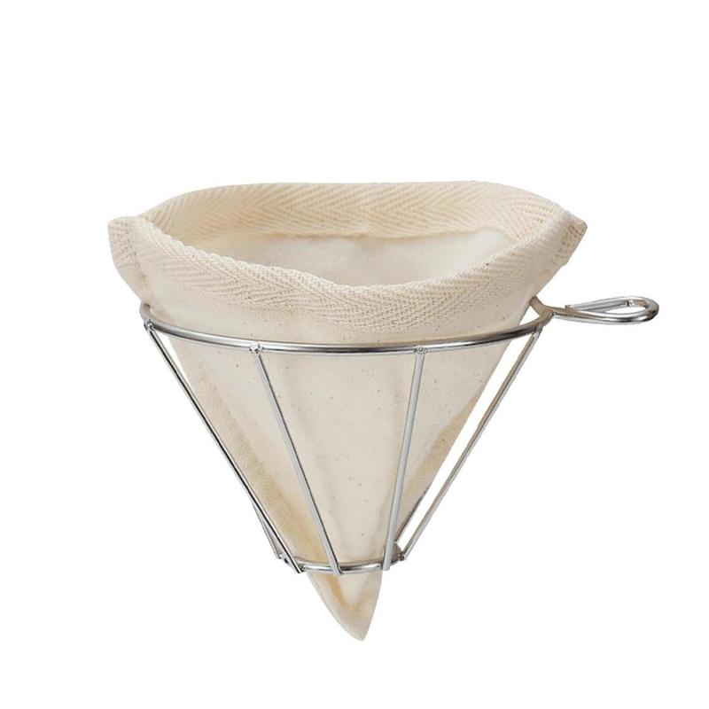 Coffee Filter Strainer Stainless Steel Funnel Syrup Cone Filter ...