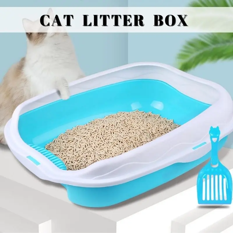 Cat Litter Box Cat Litter Tray Cat Sand Tub Toilet Toilet Box/Tandas Kucing Bekas Kucing Bekas Pasir Kucing Tandas Berat