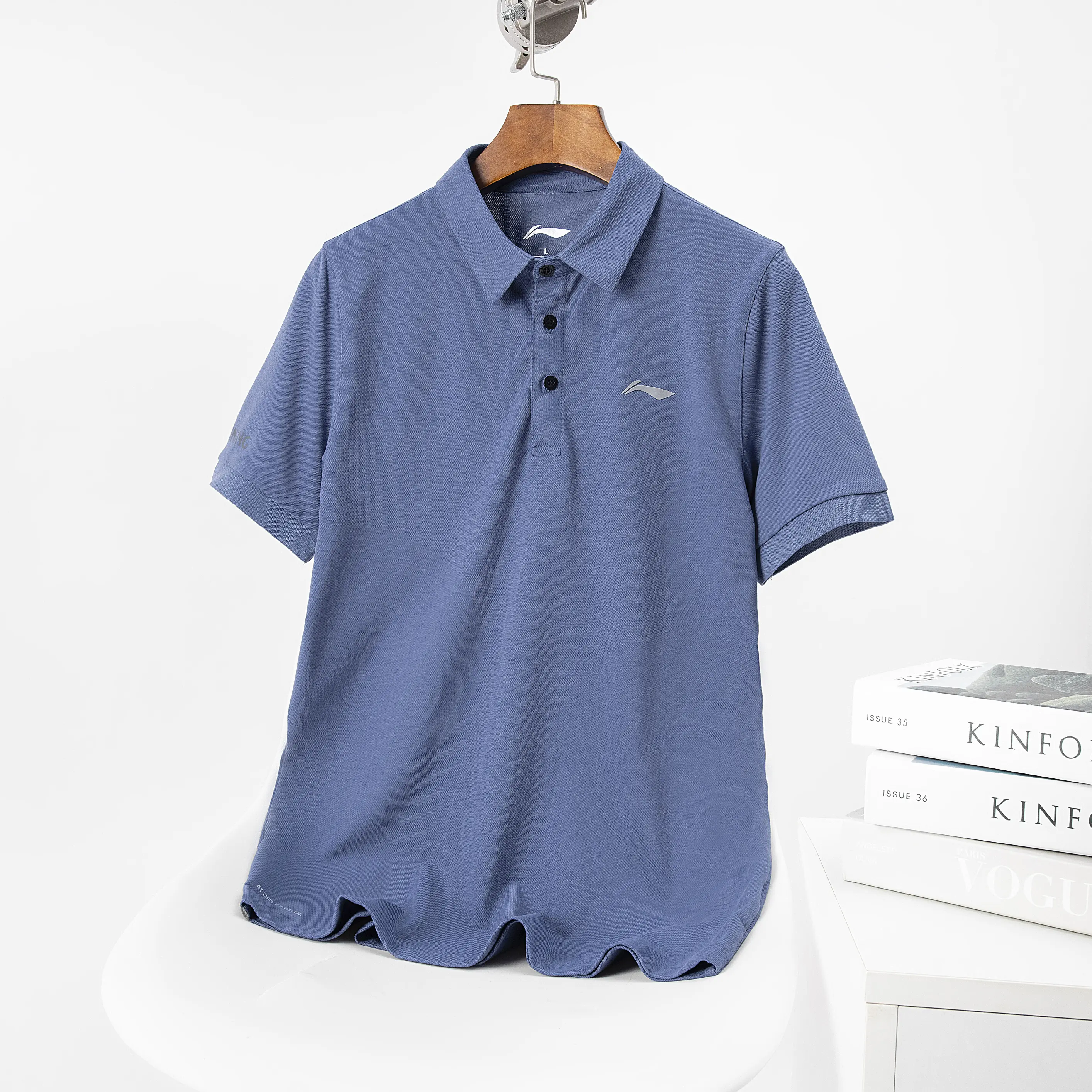 Mẫu áo Polo Nam Chất vải cotton và spandex thể thao co giãn nhẹ, form xuông dễ mặc smentop cổ đứng Menswear Ngắn Tay Có Cổ Shirt