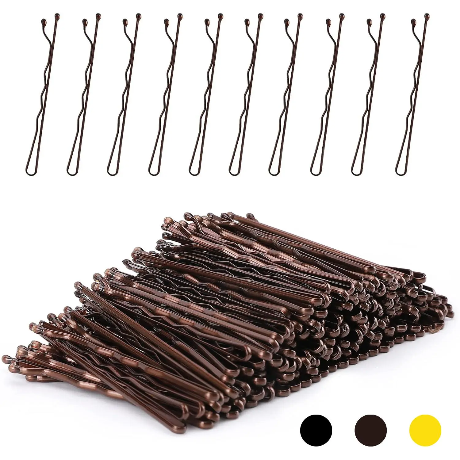 Invisible Hair Clips, 200pcs/set Wavy Design Hair Styling Pins for Women & Girls, Professional Hair Styling Tools for Home & Salon Use