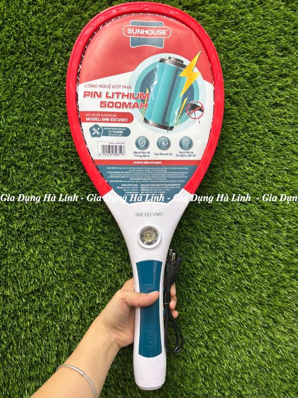  Vợt Muỗi Sunhouse SHE-EECVM17 SHE-EECVM18 SHE-S600 S500 S800 E400 E280 3 lớp lưới giúp tiêu diệt muỗi nhanh chóng Tích hợp đèn LED Nhựa ABS chống va đập Tay cầm chống trượt Bảo hành 12 tháng Bắt Muỗi Đèn Bắt Muỗi Máy Đuổi Muỗi Máy Bắt Muỗi 