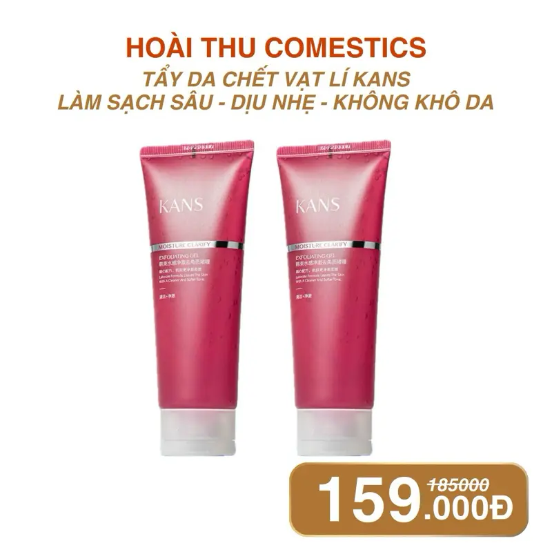 Tẩy Tế Bào Chết KANS Tuýp 100g Làm Sạch Tế Bào Dày Sừng Trên Da Giúp Da Mềm Mại - Tăng Khả Năng Hấp Thu Dương Chất [ HOÀI THU KANS CHÍNH HÃNG] Skincare