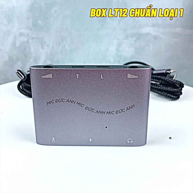 Box Livestream Stereo LT12 (Logo KA Chinh Hang) Phụ Kiện Âm Thanh Thu Âm Chất Lượng Cao Dùng Cho Androi, IP Vừa Sạc Vừa Live Kiêm Đàm Thoại 2 Chiều 6