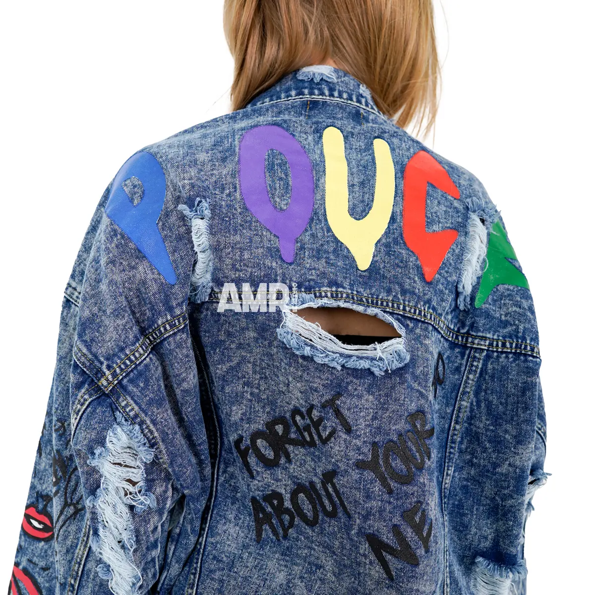 AMR Original - Pouce 296 - Denim Jacket - Jaket Jeans Crop - Outwear Wanita